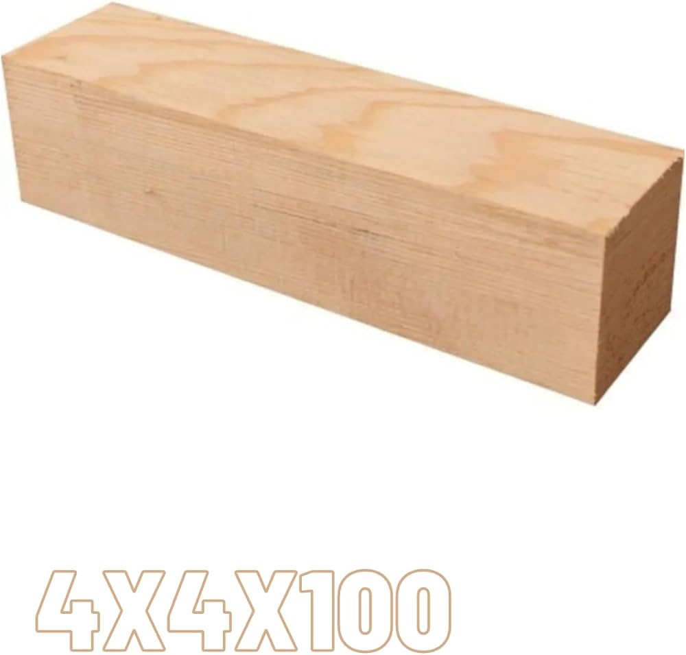 Silinmiş Çam Ahşap Çıta 4x4x100 cm / ücretsiz kesim