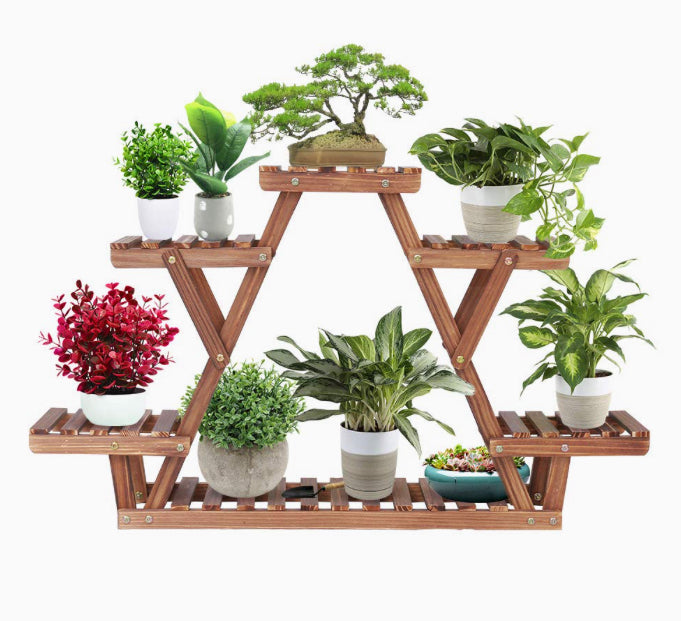 Üçgen Çiçek Standı