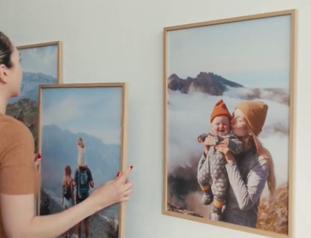 Sanatsal Duvar Çerçeve Seti – 7’li Premium Doğal Ahşap Fotoğraf Kolajı
