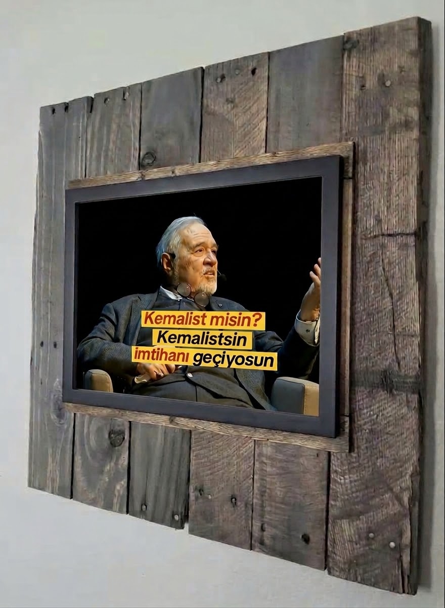 Kişiye Özel Resimli Rustik Ahşap Çerçeve – Otantik Doku