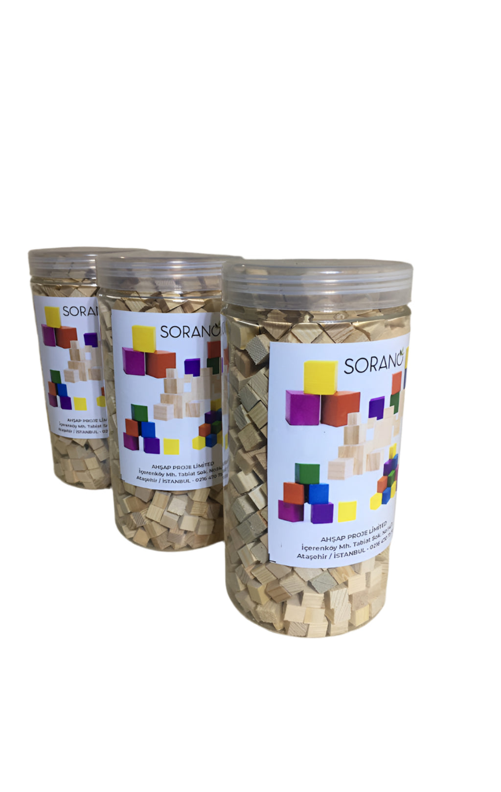 750 Adet Ahşap Küp 1x1 cm