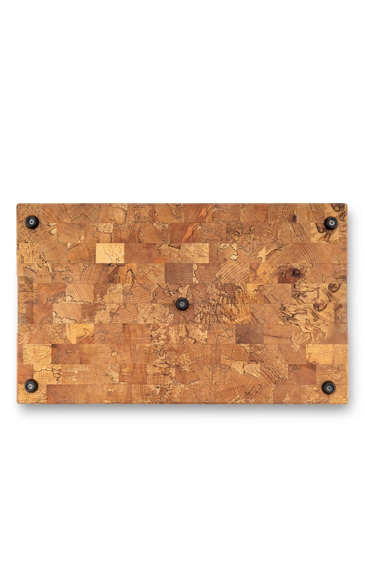 Jumbo Rustik Natural Masif Ahşap Kesme Tahtası 50x30x6 cm | End Grain El Yapımı Profesyonel Doğrama Tahtası