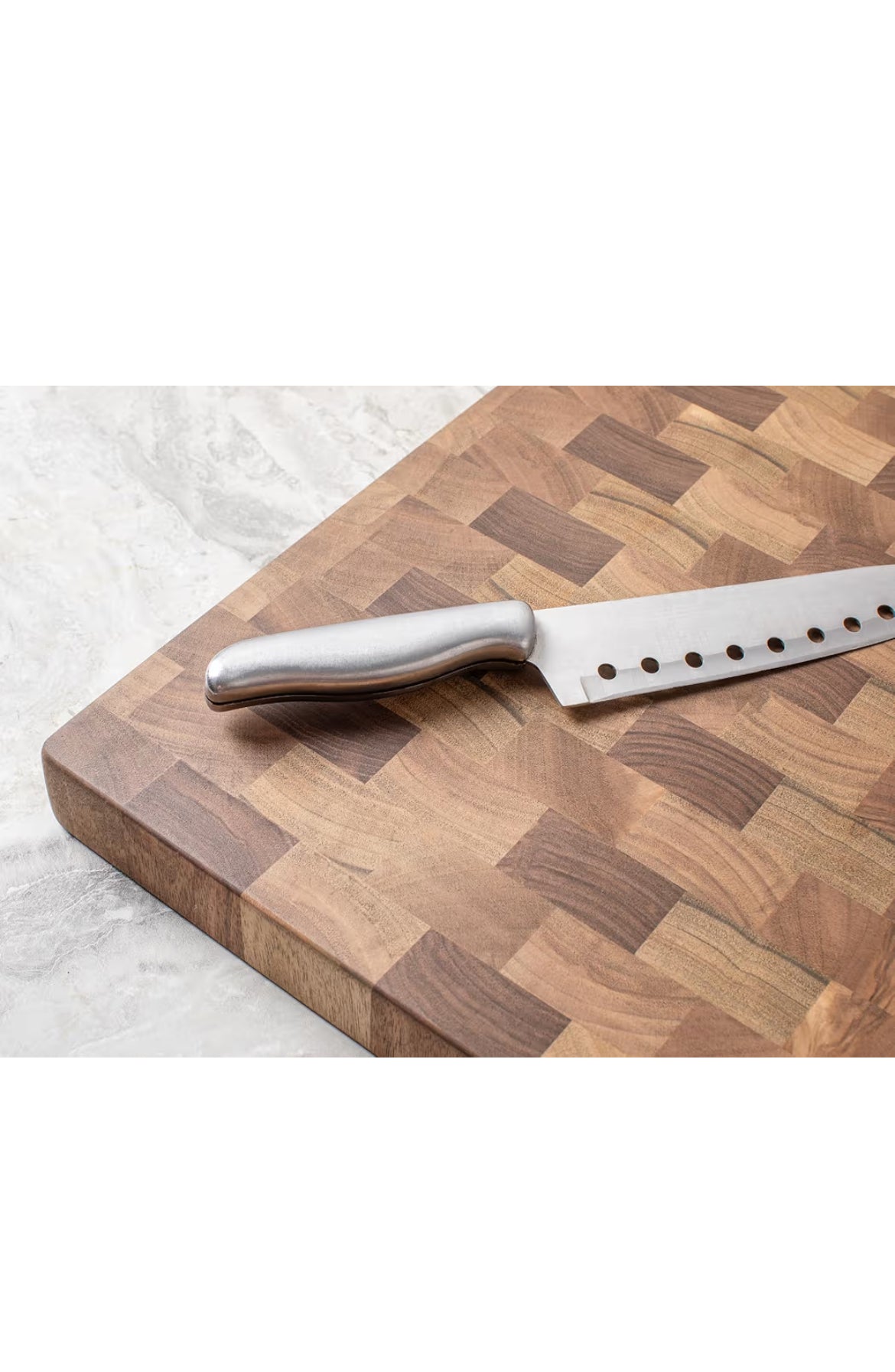 Large End Grain Ceviz El Yapımı Ahşap Kesme Tahtası | Profesyonel Kesim, Sunum ve Dekoratif Kullanım