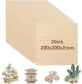 YOUNTHYE 20 adet kontrplak 2 mm ahşap plaka 200 x >
200 x 2 mm ıhlamur ağacı el işi igin balsa ahşabı 2 mm ince ahşap plaka kontrplak plaka dikdörtgen ahşap plakalar el işi kendin yap modeli, lazer projeleri