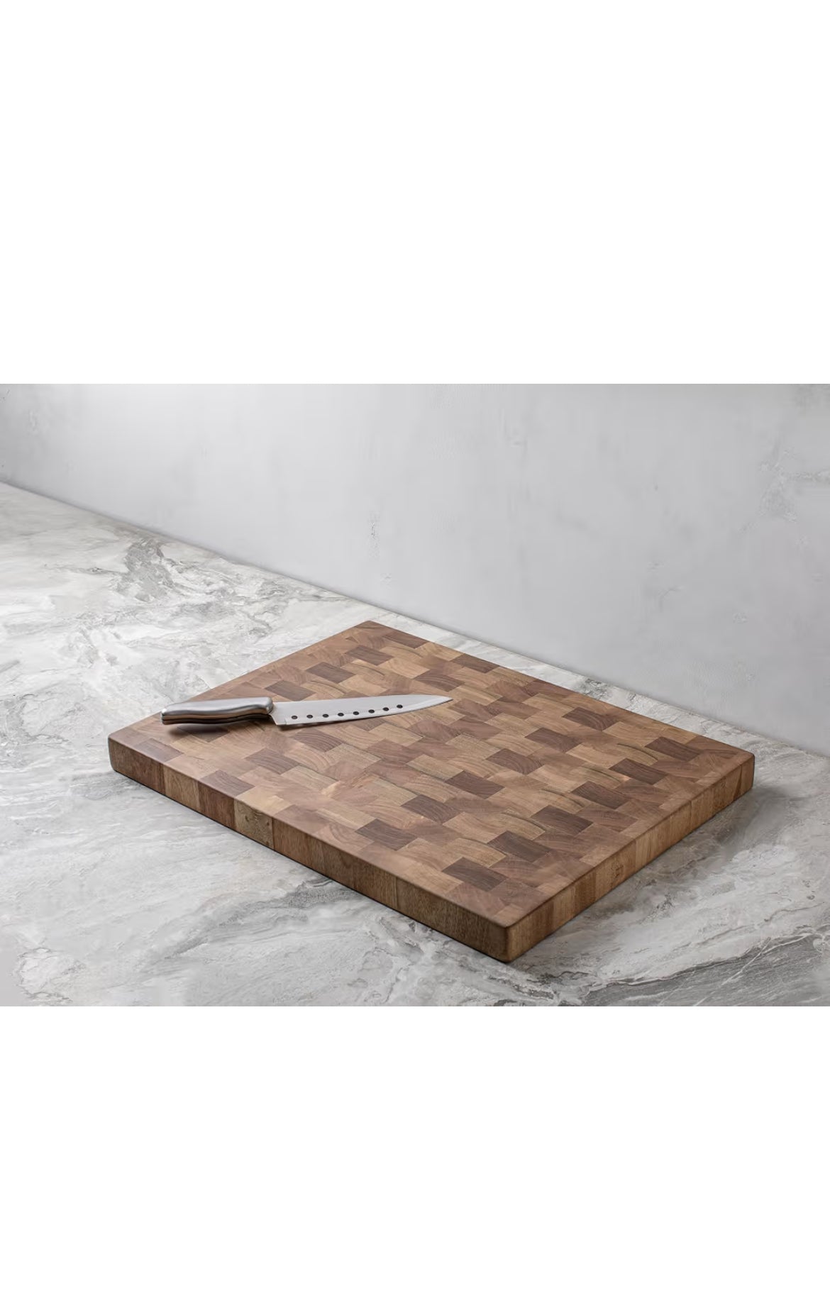 Large End Grain Ceviz El Yapımı Ahşap Kesme Tahtası | Profesyonel Kesim, Sunum ve Dekoratif Kullanım