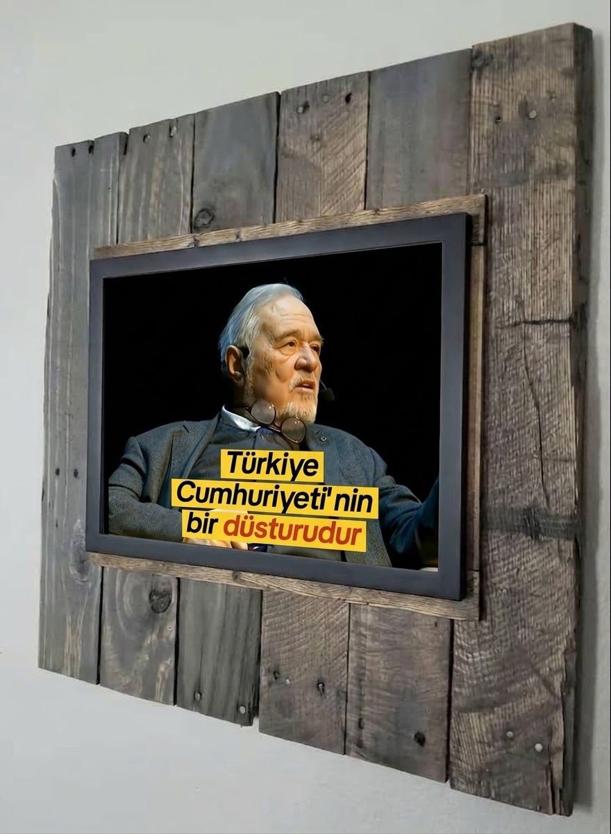 Kişiye Özel Resimli Rustik Ahşap Çerçeve – Otantik Doku