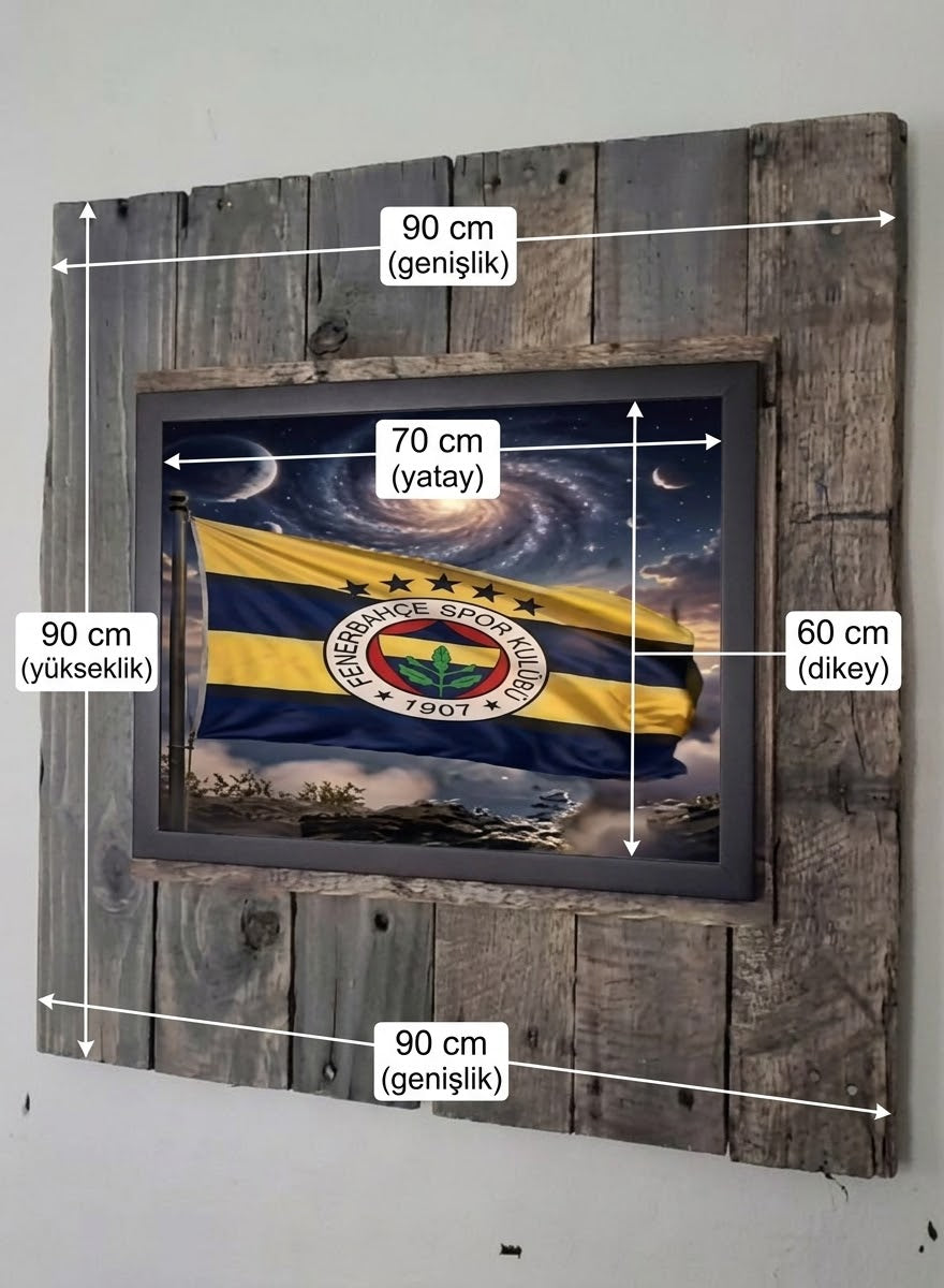 Kişiye Özel Resimli Rustik Ahşap Çerçeve – Otantik Anı Tablosu