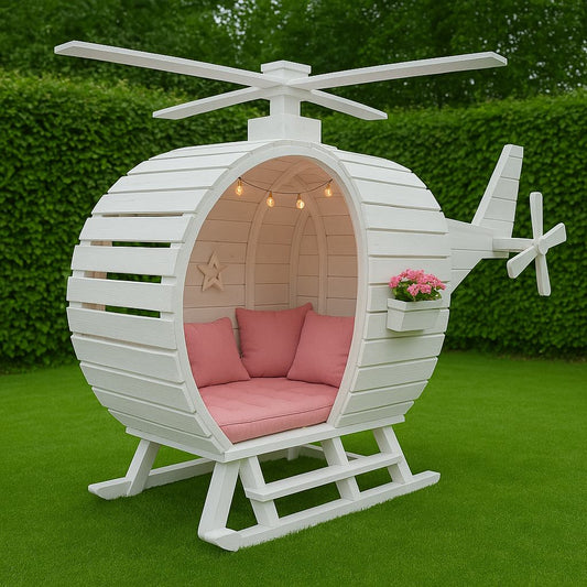 Ahşap Helikopter Bahçe Kabini