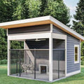 🐾 Ein privater Lebensraum mitten in der Natur: Hundehütte mit zwei Abteilen
