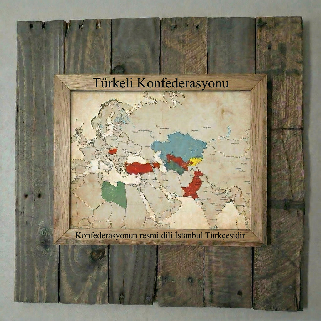Kişiye Özel Resimli Rustik Ahşap Çerçeve – Otantik Doku