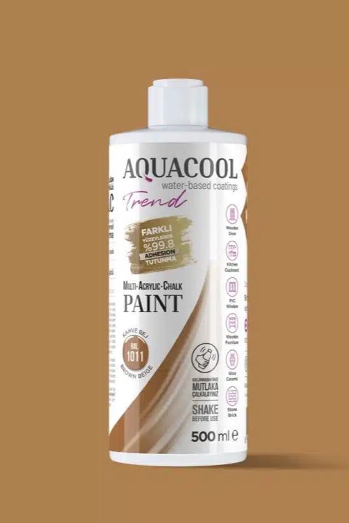 Aquacool Trend MAC Boya RAL Serisi 1011 Kahve Bej 500 ml