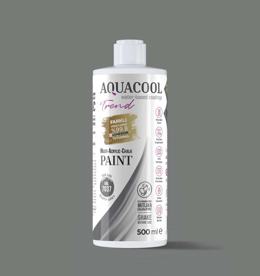 Aquacool Trend MAC Boya RAL Serisi 7037 Toz Gri 500 ml