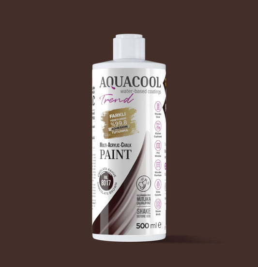 Aquacool Trend MAC Boya RAL Serisi 8017 Çikolata Kahve 500 ml