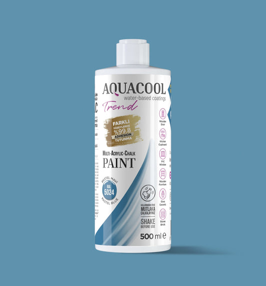 Aquacool Trend MAC Boya RAL Serisi 5024 Pastel Mavi 500 ml