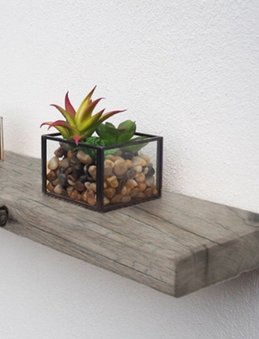 Rustic Oak Shelf 6x24x100 cm