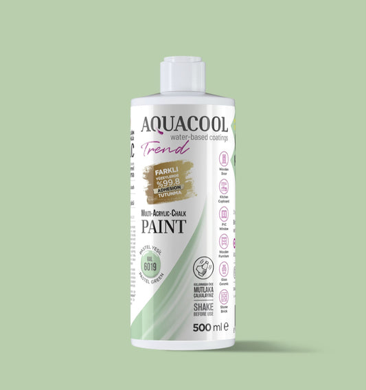 Aquacool Trend MAC Boya RAL Serisi 6019 Pastel Yeşil 500 ml