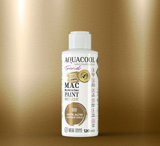 Aquacool Trend Metallic Paint 908 Antique Gold