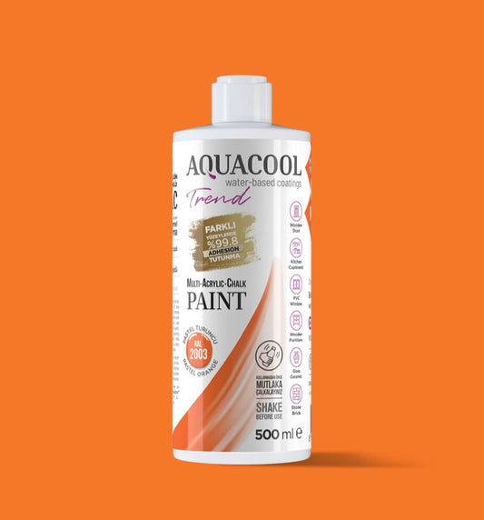 Aquacool Trend MAC Boya RAL Serisi 2003 Pastel Turuncu 500 ml