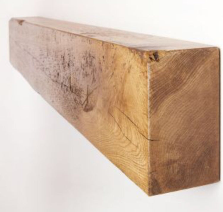 Rustic Oak Shelf 8x25x100 cm