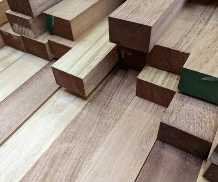 Iroko Wooden Lath 5x5 cm
