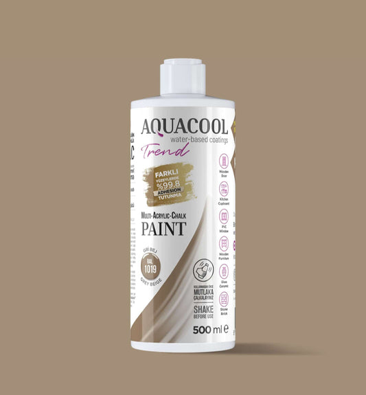 Aquacool Trend MAC Boya RAL Serisi 1019 Gri Bej 500 ml