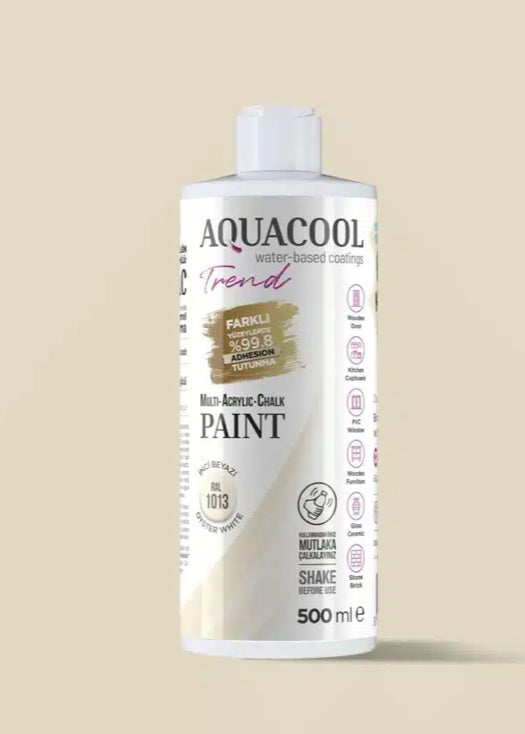 Aquacool Trend MAC Boya RAL Serisi 1013 İnci Beyazı 500 ml