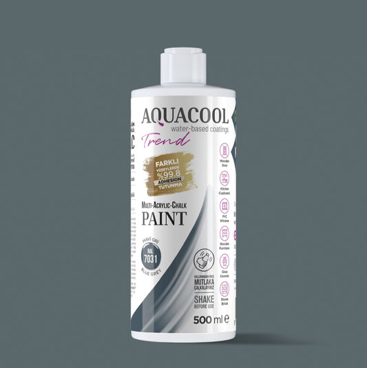 Aquacool Trend MAC Boya RAL Serisi 7031 Mavi Gri 500 ml