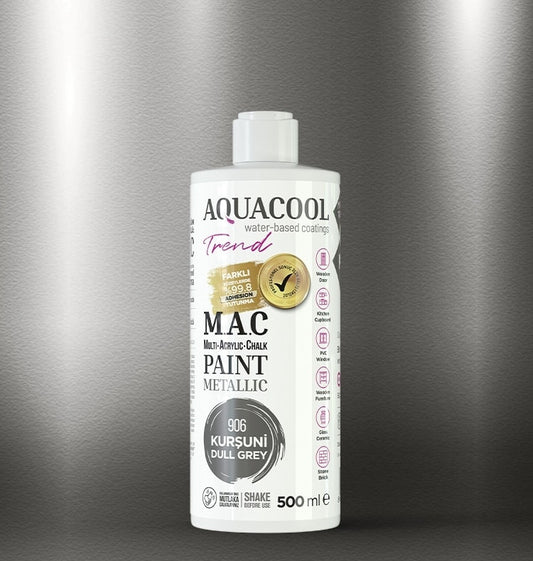 Aquacool Trend Metalik Boya 906 Kurşuni