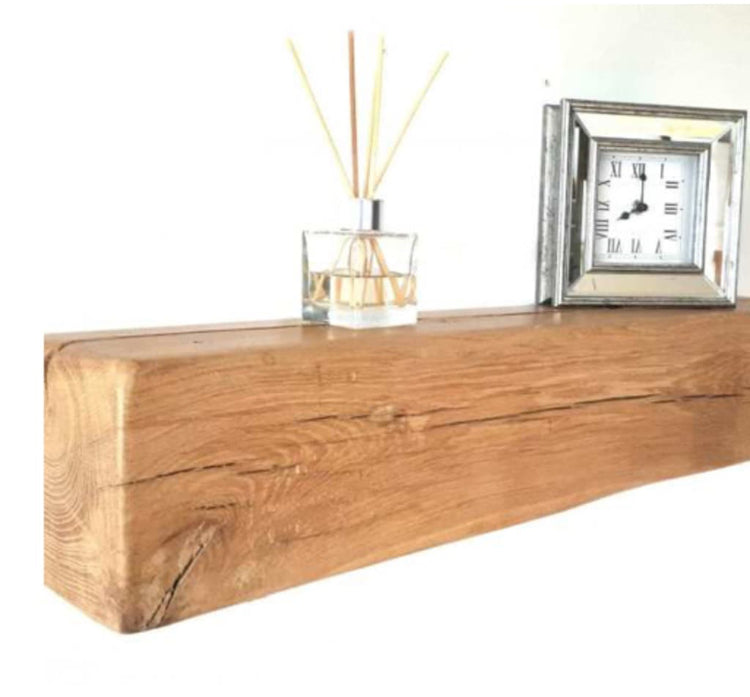 Rustic Oak Shelf 8x16x100 cm