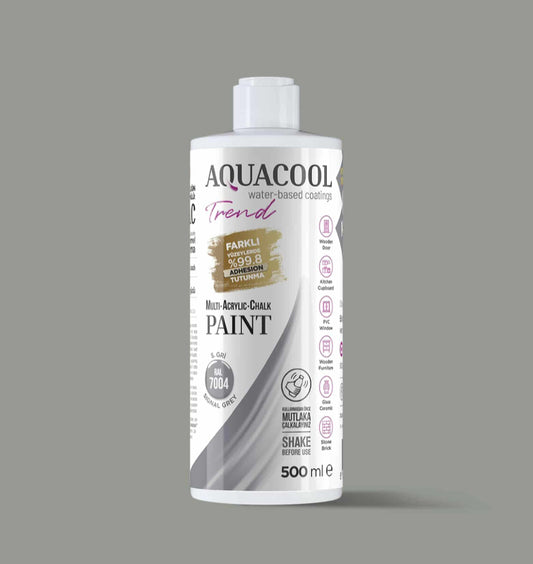 Aquacool Trend MAC Boya RAL Serisi 7004 Sinyal Gri 500 ml