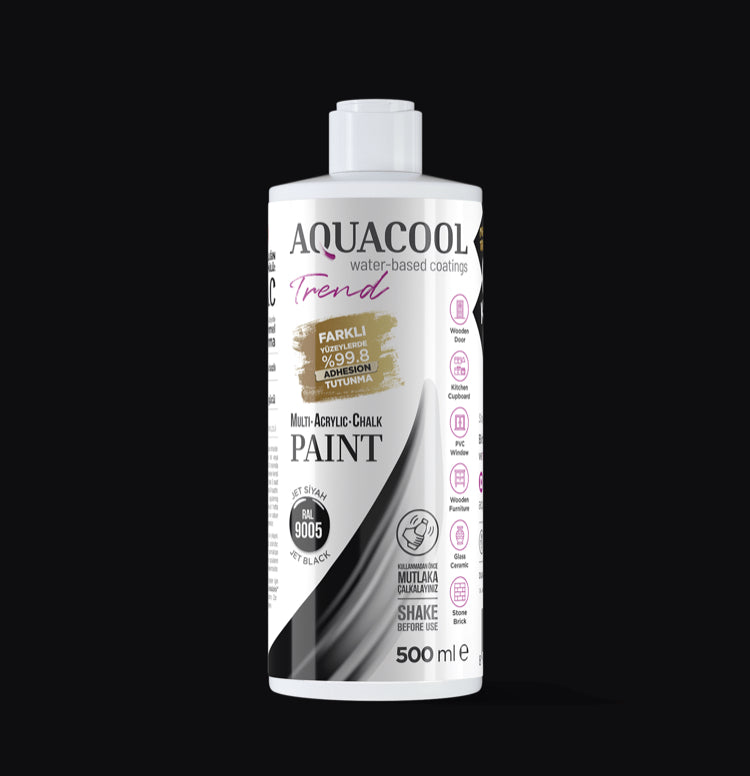 Aquacool Trend MAC Paint RAL Series 9005 Jet Black 500 ml
