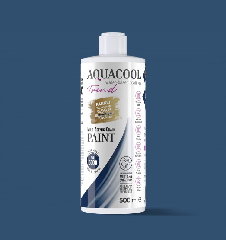 Aquacool Trend MAC Boya RAL Serisi 5000 Mor Mavi 500 ml