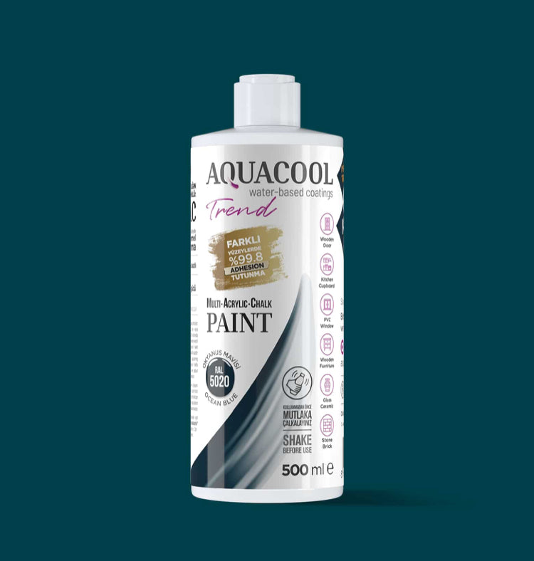 Aquacool Trend MAC Boya RAL Serisi 5020 Okyanus Mavisi 500 ml