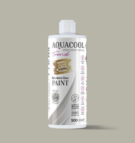 Aquacool Trend MAC Boya RAL Serisi 7044 İpek Gri 500 ml