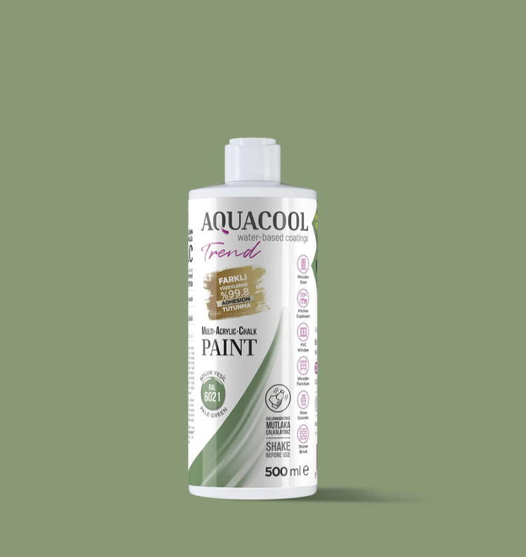 Aquacool Trend MAC Boya RAL Serisi 6021 Soluk Yeşil 500 ml