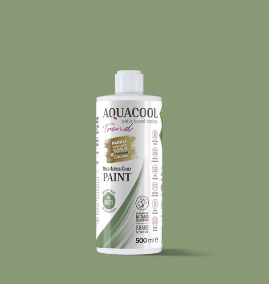 Aquacool Trend MAC Paint RAL Series 6021 Pale Green 500 ml