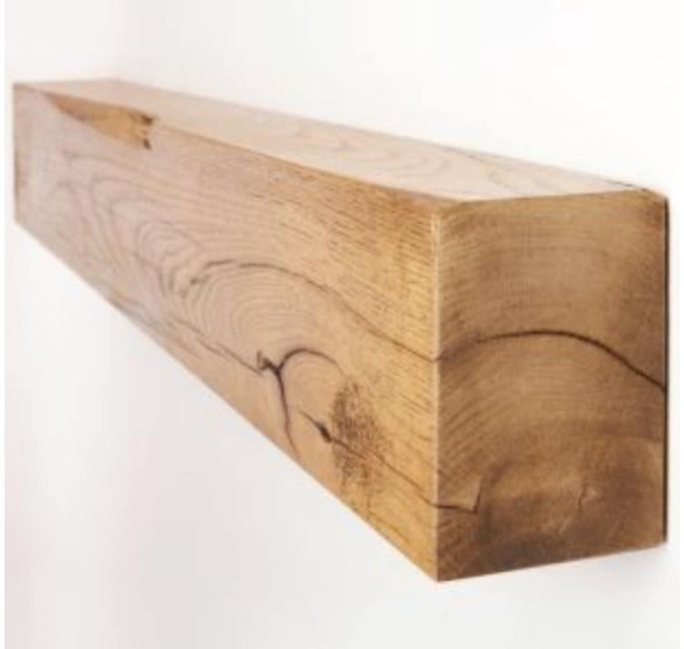 Rustic Oak Shelf 8x16x100 cm