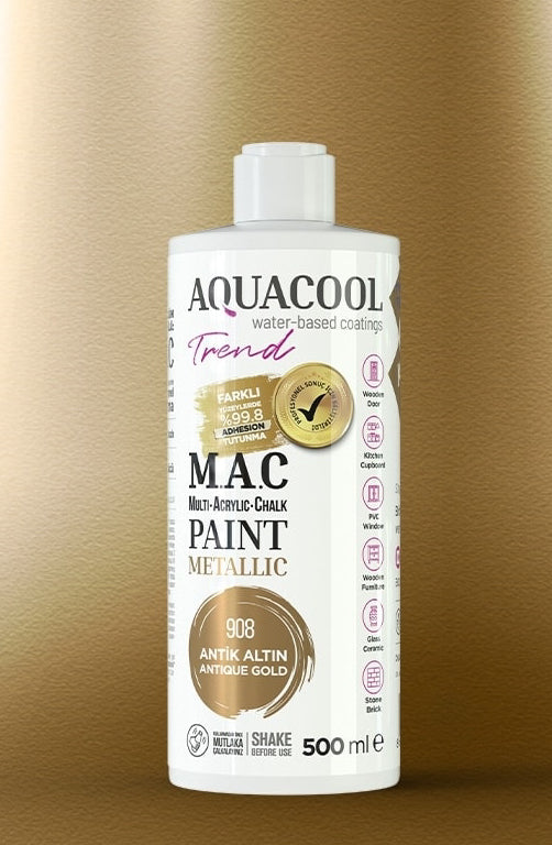 Aquacool Trend Metallic Paint 908 Antique Gold